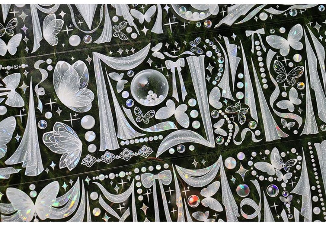 【3巻セット】カーテン リボン シャボン玉 蝶 背景に OKMT 新七天