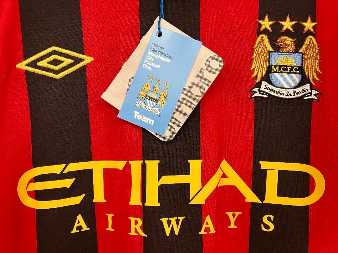 11-12 マンチェスター・シティ　アグエロ　アンブロオフィシャル　ユニフォーム