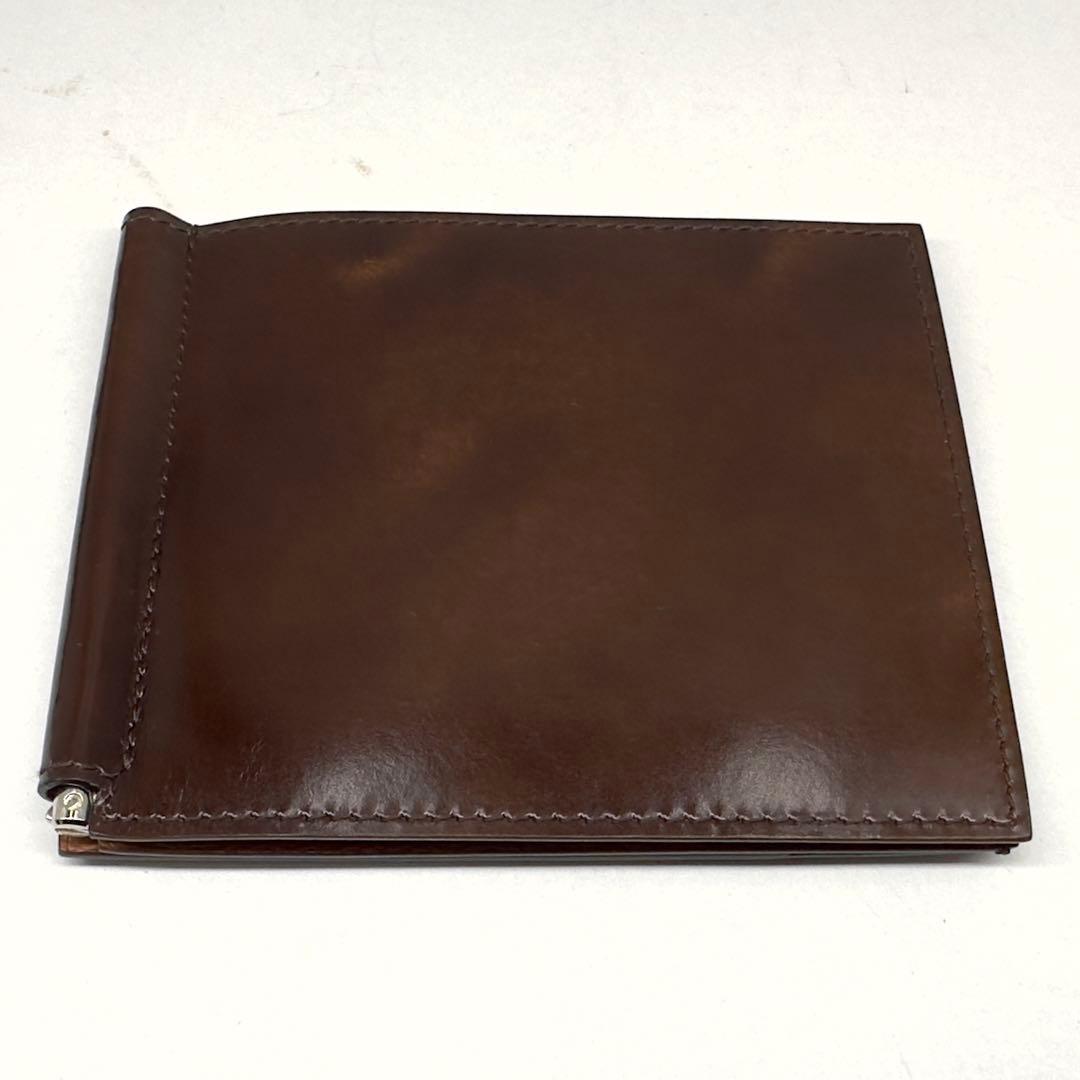 ★鑑定済★美品★dunhill★マネークリップ二つ折り財布ウォレットさいふサイフ