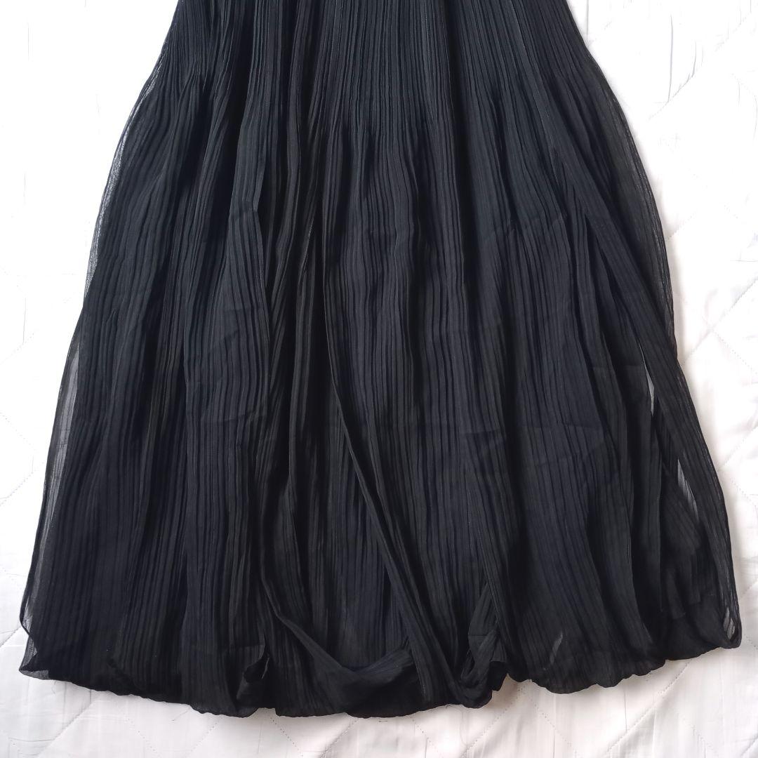 ISSEY MIYAKE　スカート　チュールプリーツ　マキシ丈　日本製　花びら