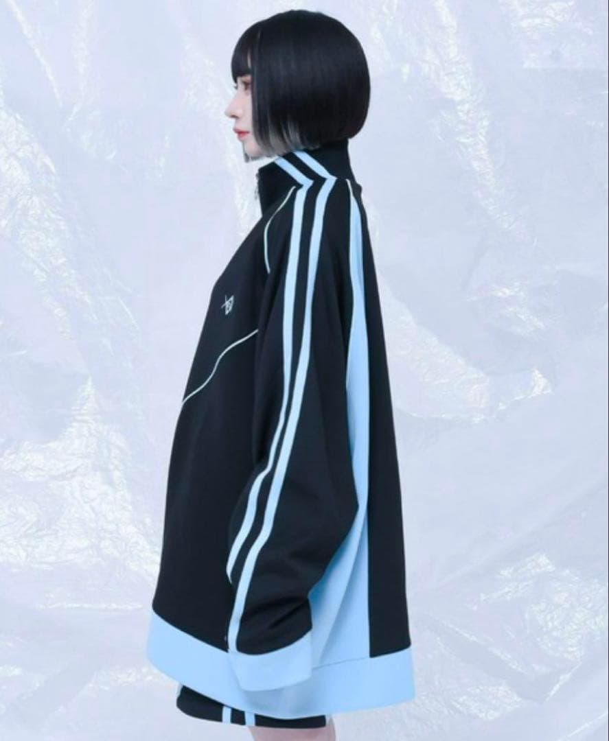 レフレム REFLEM 切り替え ジャージ 水色 黒 CIVARIZE