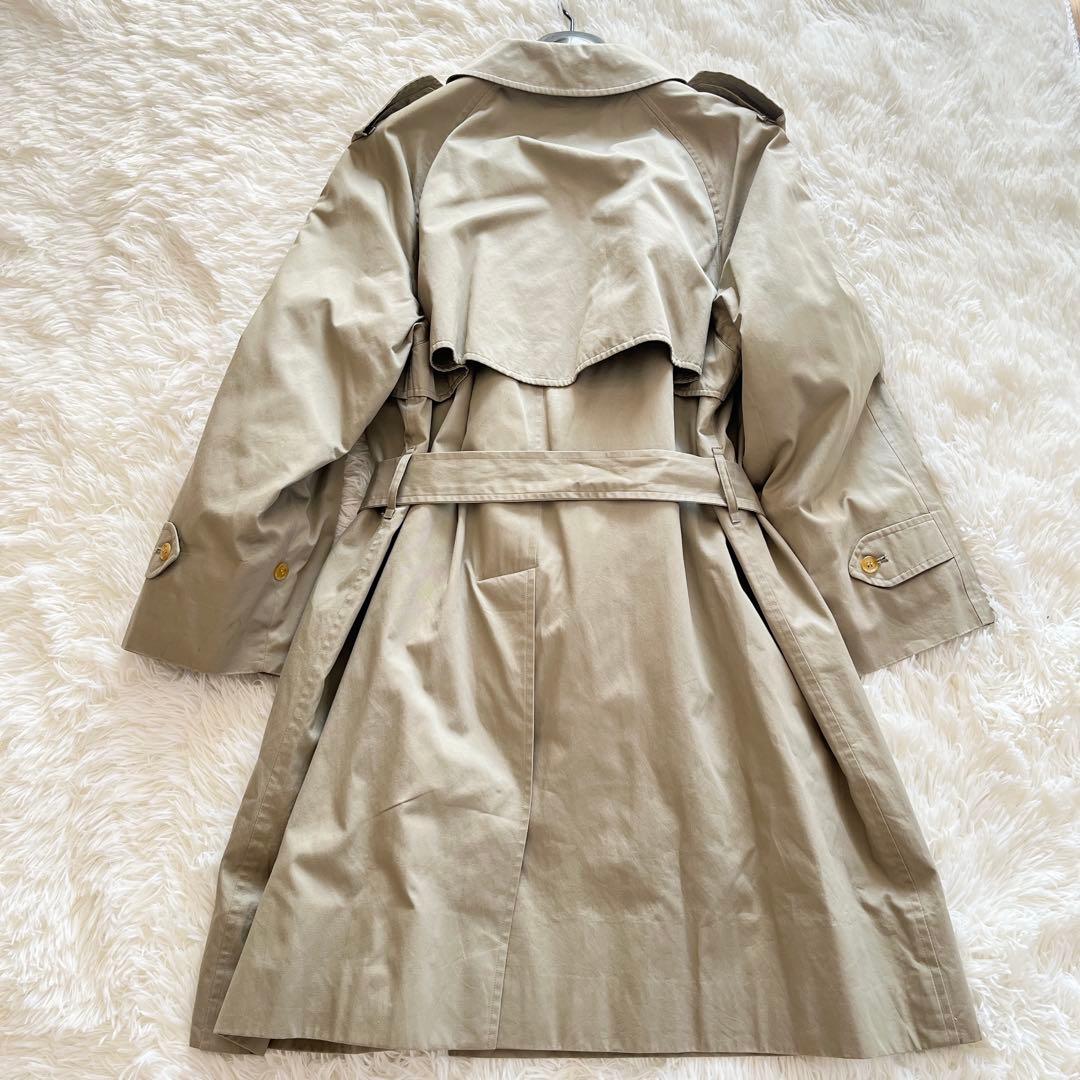 美品　バーバリー　トレンチコート　オリーブ　中綿　ノバチェック　ワッシャー加工