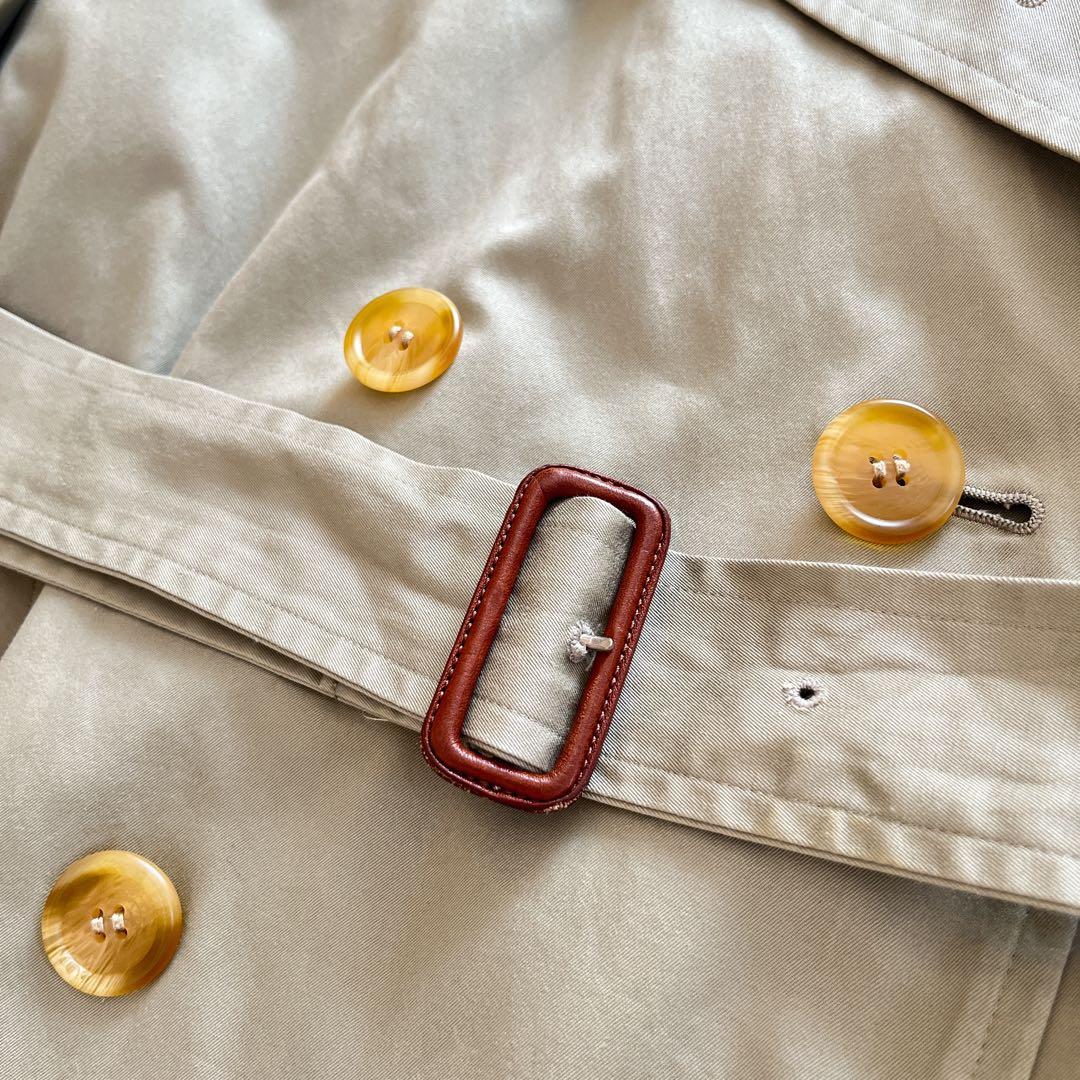 美品　バーバリー　トレンチコート　オリーブ　中綿　ノバチェック　ワッシャー加工