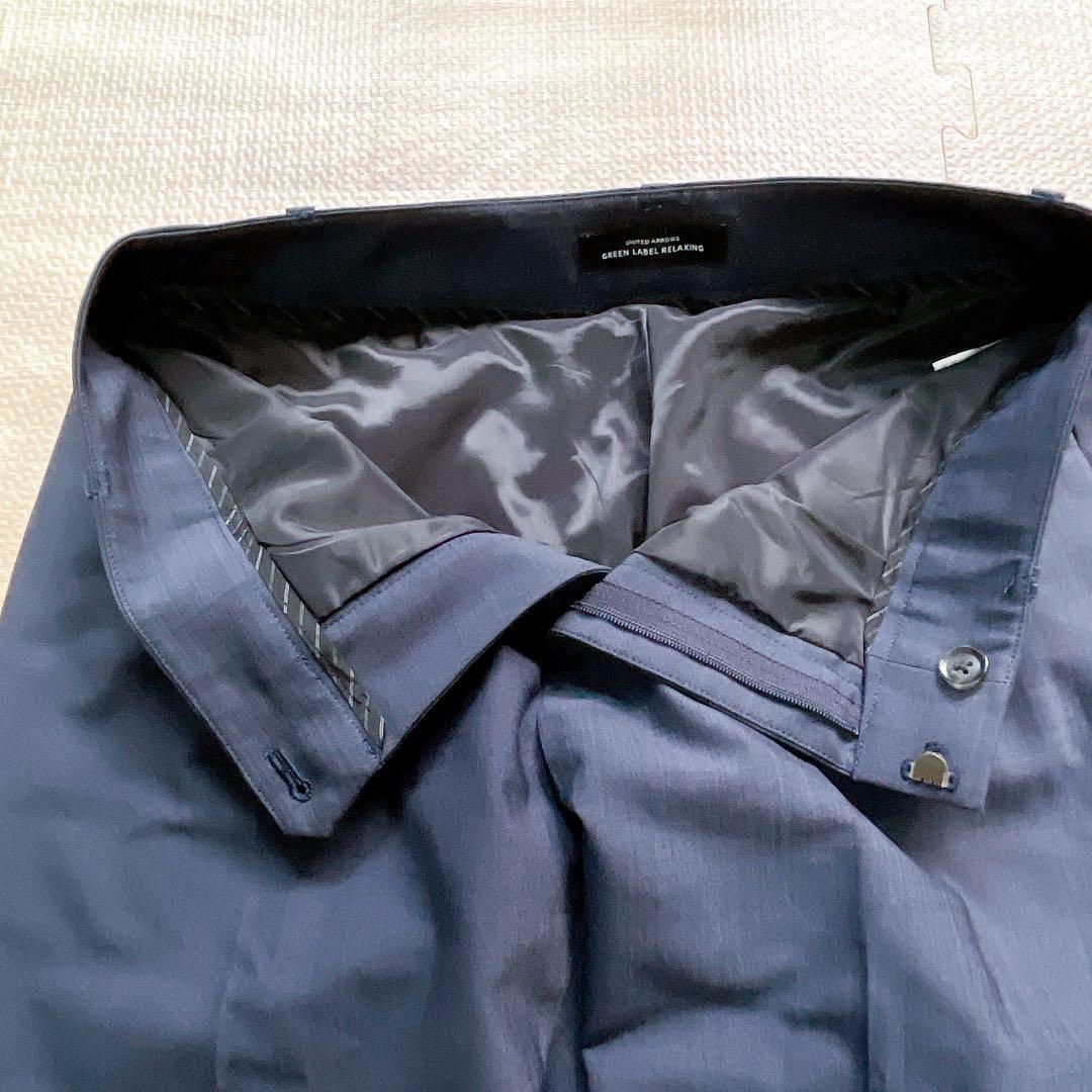 美品⚑グリーンレーベルリラクシング カチリラ パンツスーツ ネイビー 36 S