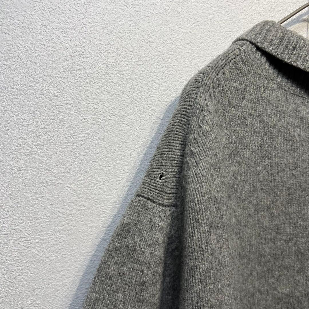 希少 ヨウジヤマモト プールオム 上質 ウール フリンジ ニット カーディガン