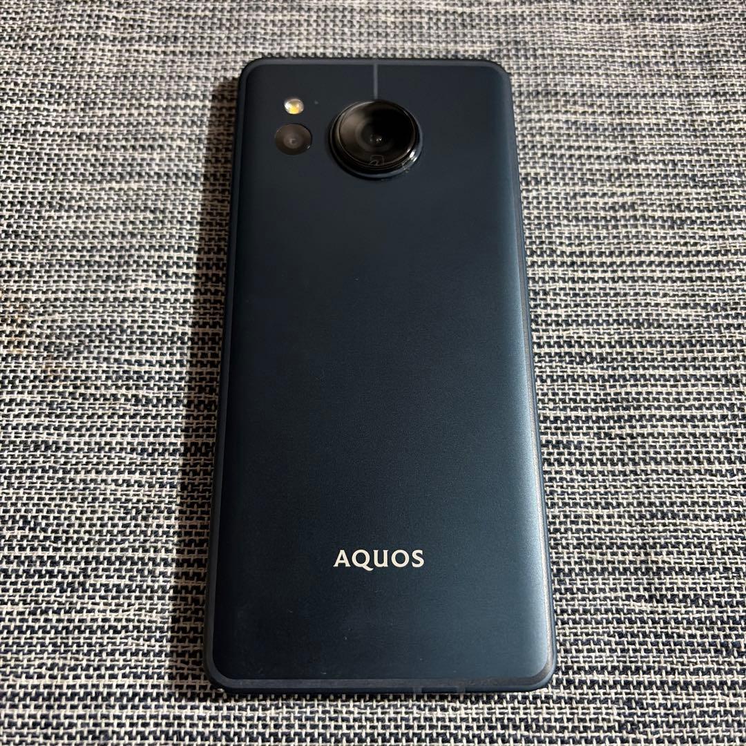 SHARP AQUOS sencn8 ブラック 液晶焼けあり 保護フィルム付き