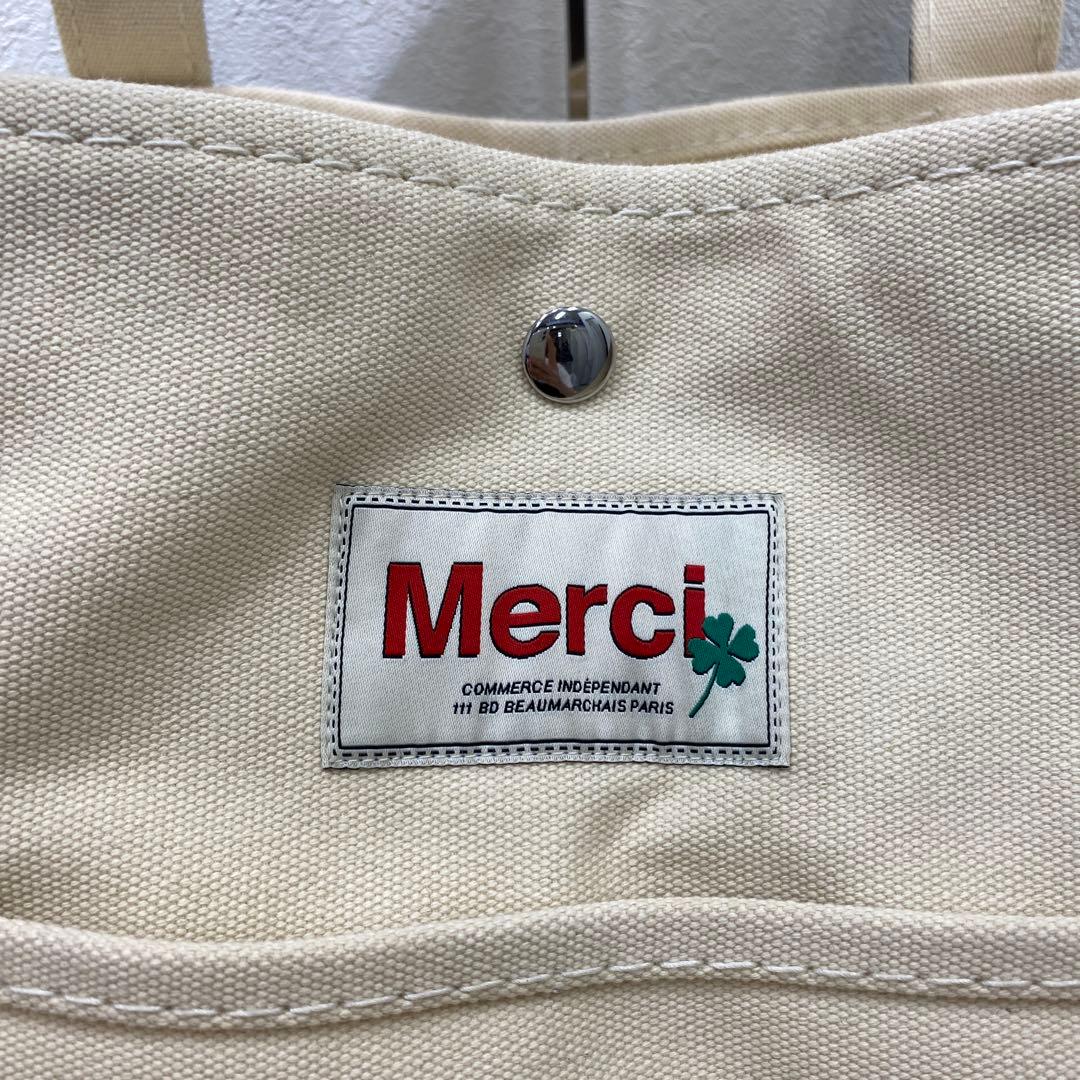 ◎193 merci メルシー　2way バッグ キャンバス　特大　大容量
