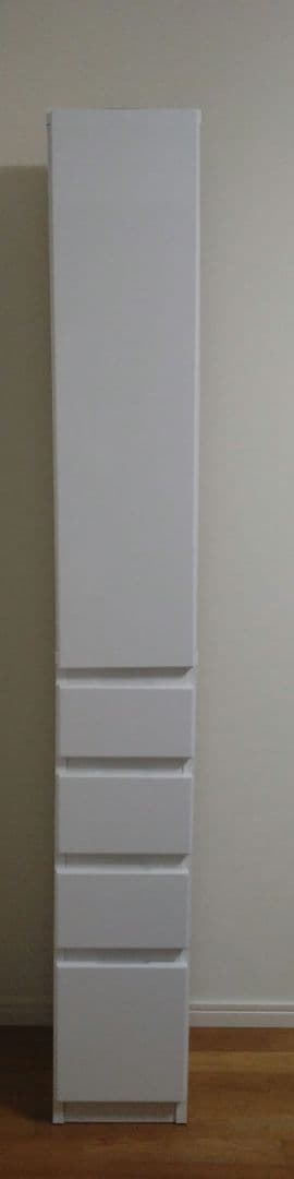 隙間収納　幅25センチ　白