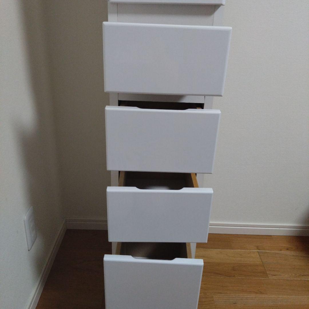 隙間収納　幅25センチ　白