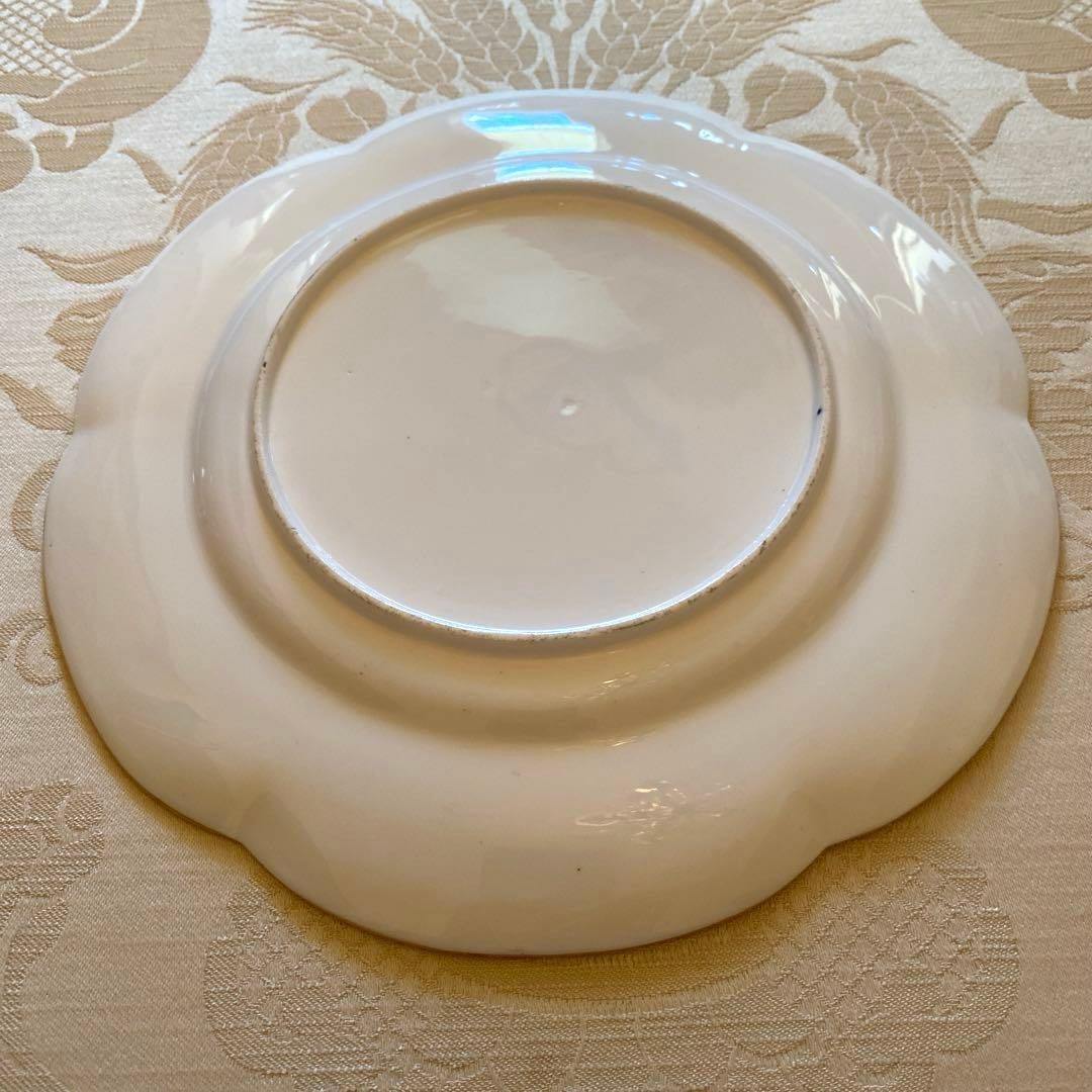 【Coalport／Minton】金彩金盛 エナメル 手描き皿 プレート「蝶」