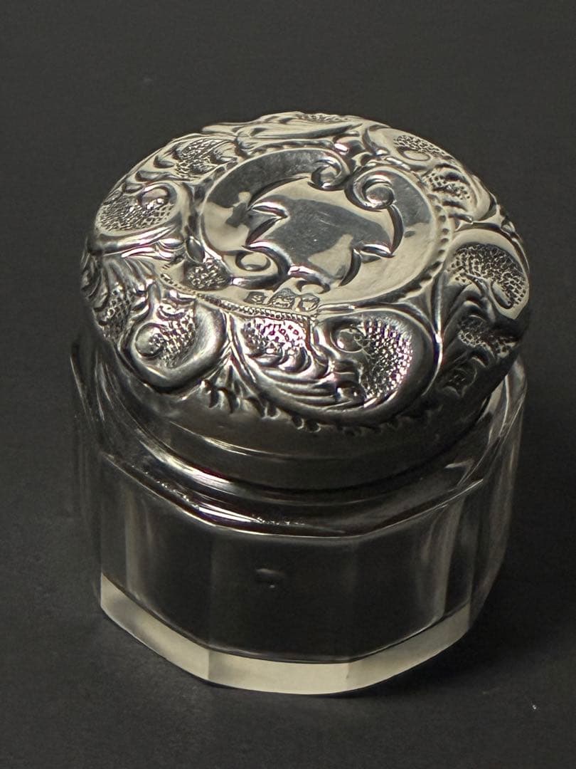 英国アンティーク 純銀 ヴァニティケース 1905年 JHW