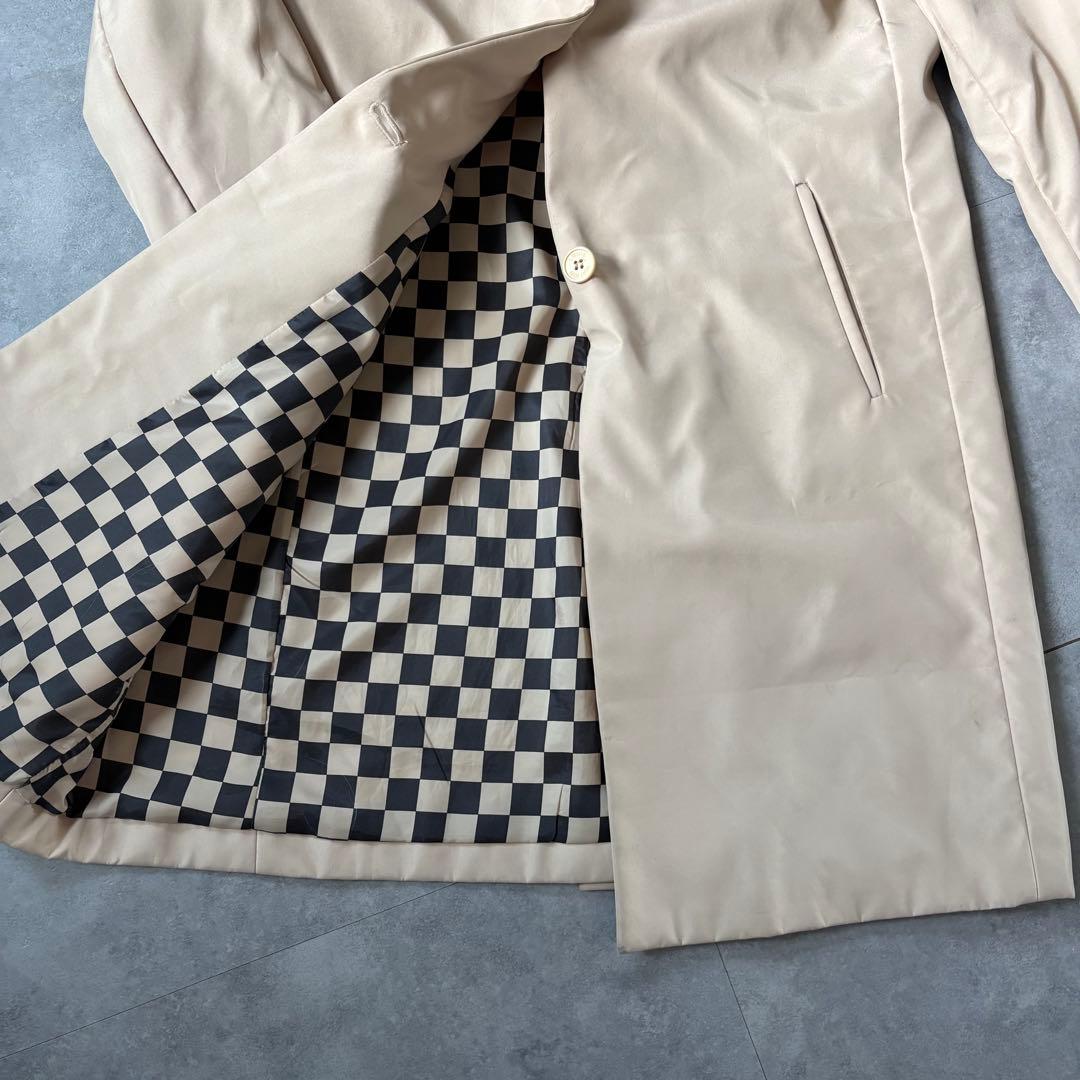 【圧倒的存在感❗️】ルイ・ヴィトン　ダミエ　コート　裏地総柄　L