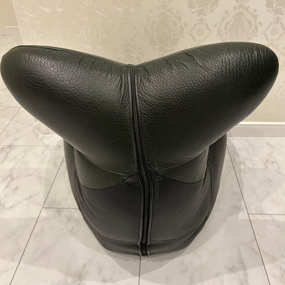 総本革　アニマルスツール　クジラ　ホエール　オットマン　椅子　キッズ　バイカラー