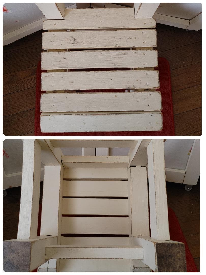 セミアンティーク　チャイルドチェアー＋手作り座布団セット