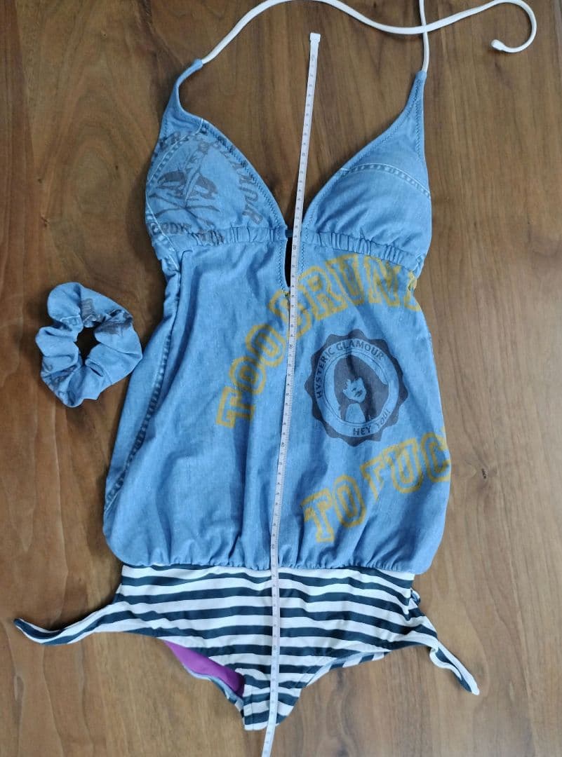 HYSTERIC GLAMOUR デニム風ワンピース水着