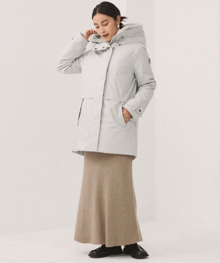 タグ付 ケープホーン エコダウンジャケット REMOTA ファー 42 グレー