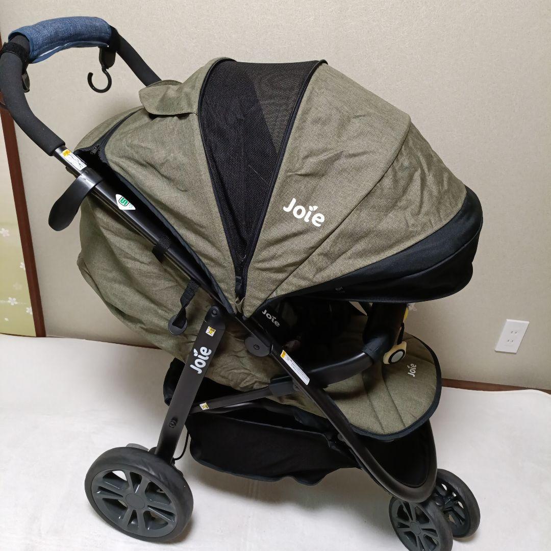 【美品】KATOJI Joie ジョイー ライトトラックス ベビーカー オリーブ
