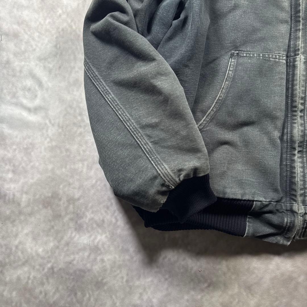 Carhartt古着USA製vintageアクティブジャケット黒フェードS58