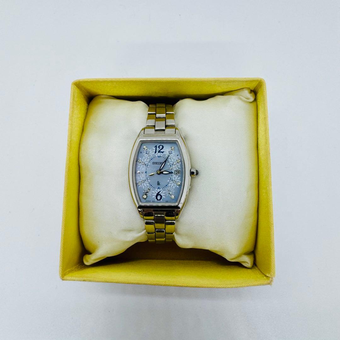 ✨SEIKO✨セイコー✨1B32-0AA0✨デイト✨ルキア✨シルバー✨腕時計✨
