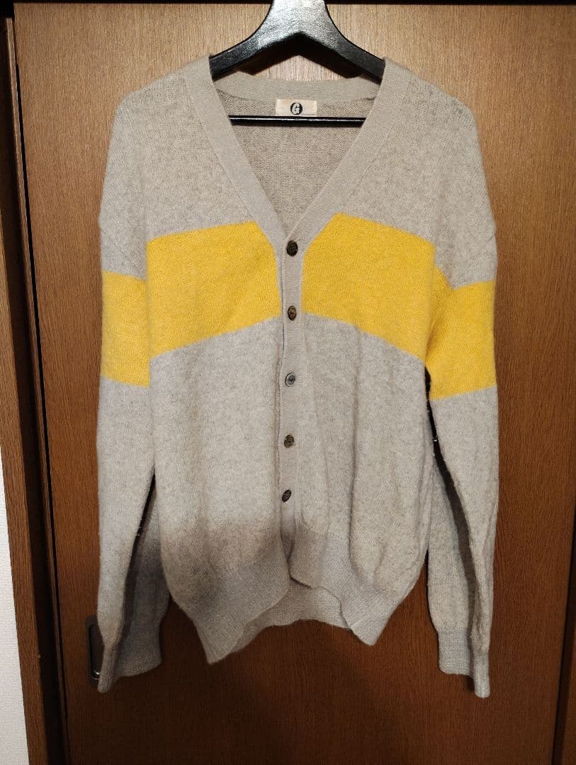 希少90s初期GOOD ENOUGHラインニットカーディガン Mグッドイナフ