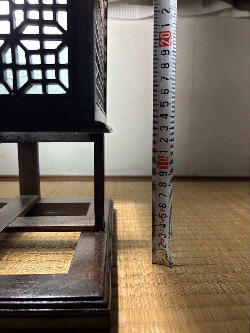 行灯照明和室 組子 すりガラス 古小物 アンテ ィーク昭和レトロ欄間