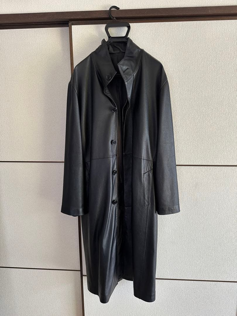 ヨシユキ コニシ カーコート トレンチ レザーコート コート