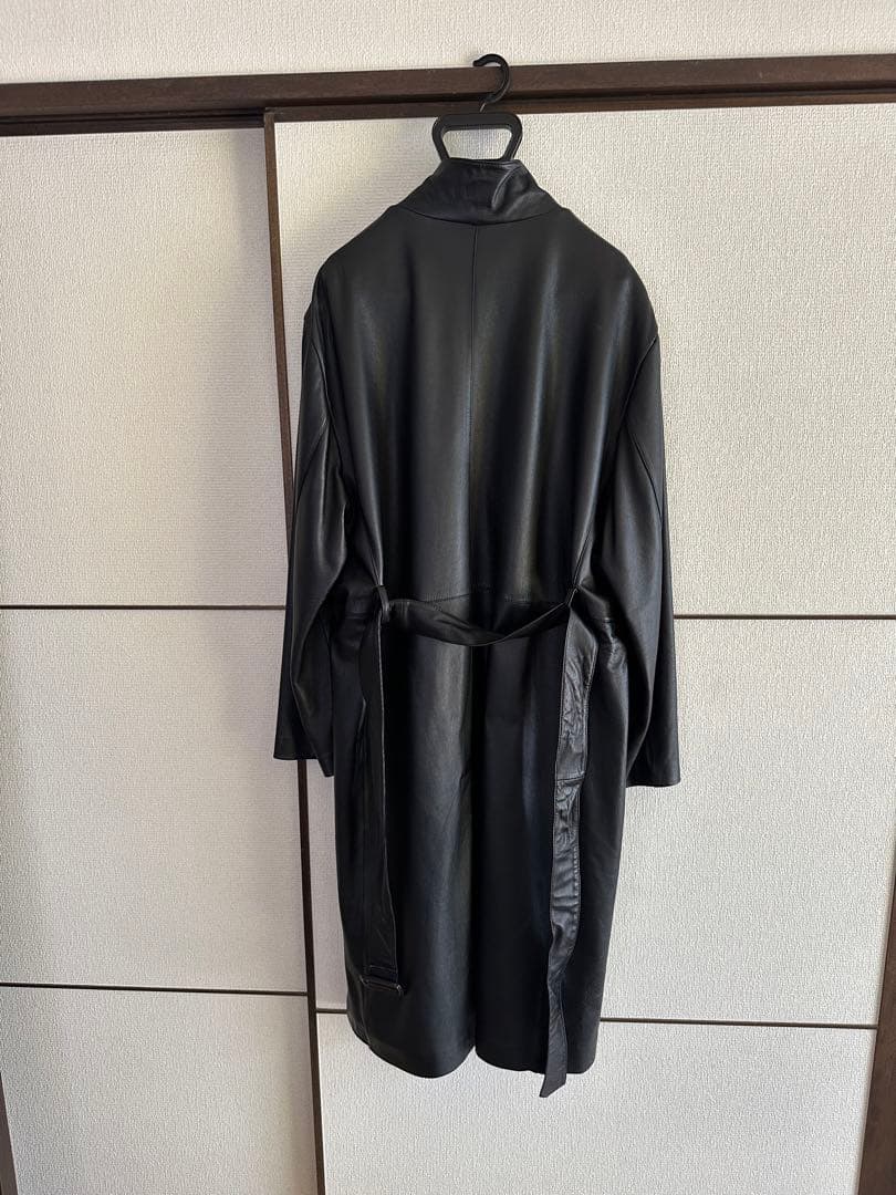ヨシユキ コニシ カーコート トレンチ レザーコート コート
