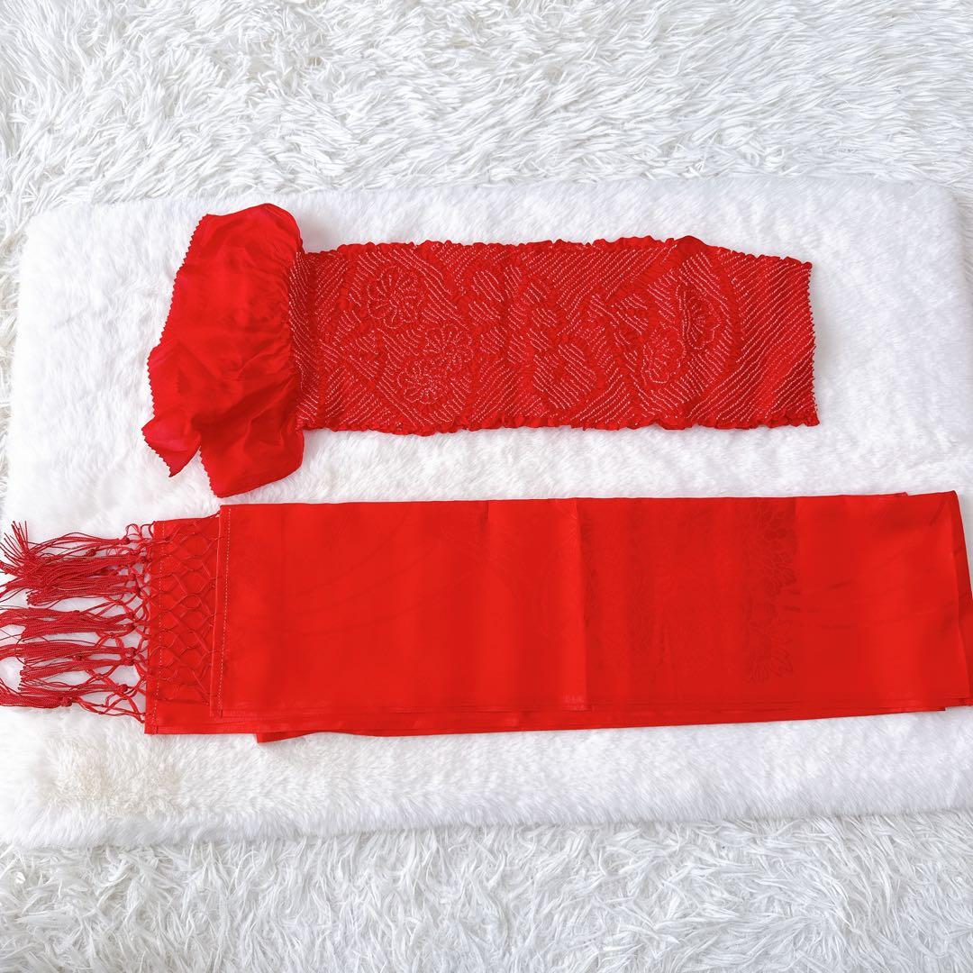 七五三　はこせこセット　黒×ゴールド　作り帯　草履21.0cm