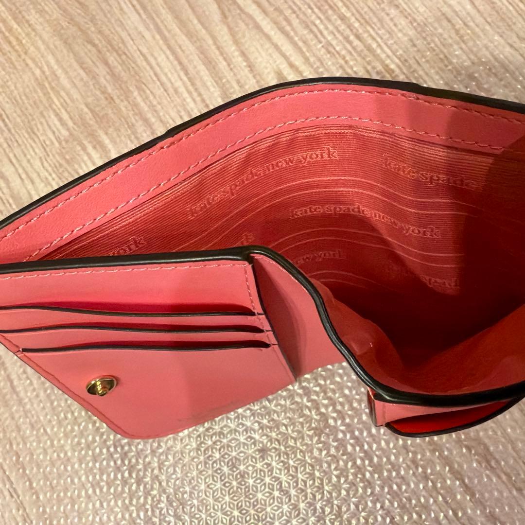 kate spade 二つ折り財布 ピンク