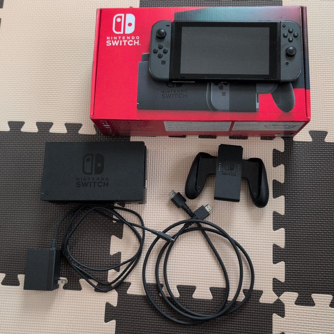 Nintendo Switch グレー 本体 + 付属品＋SDカード32GB付き