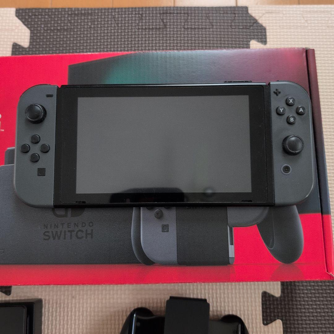 Nintendo Switch グレー 本体 + 付属品＋SDカード32GB付き