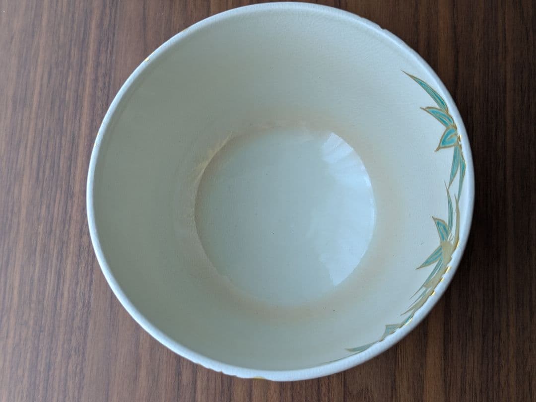 茶道具/抹茶茶碗 木全翁楽作 竹之絵茶碗 京焼 工芸品