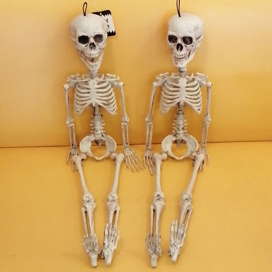 身長約７５センチハロウィーン骸骨オブジェ×2セット