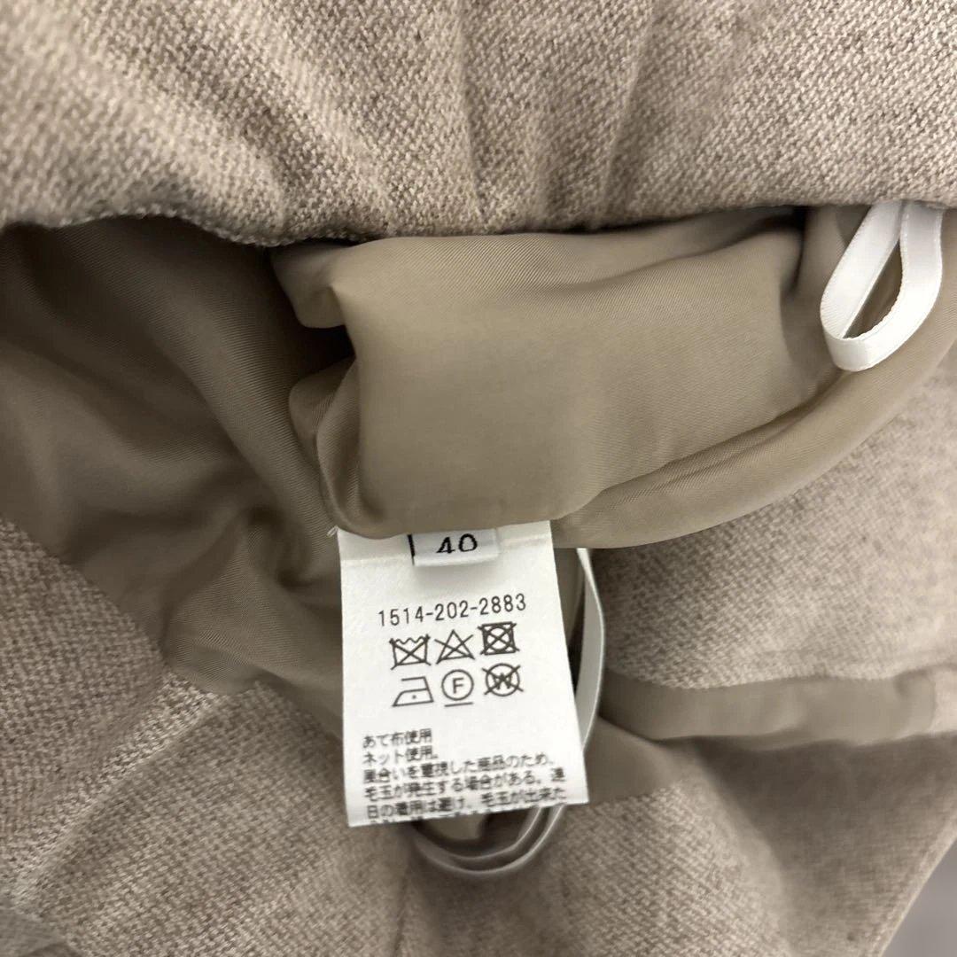 美品　☆ユナイテッドアローズ　ノーカラーセットアップ　パンツスーツ　ストレッチ