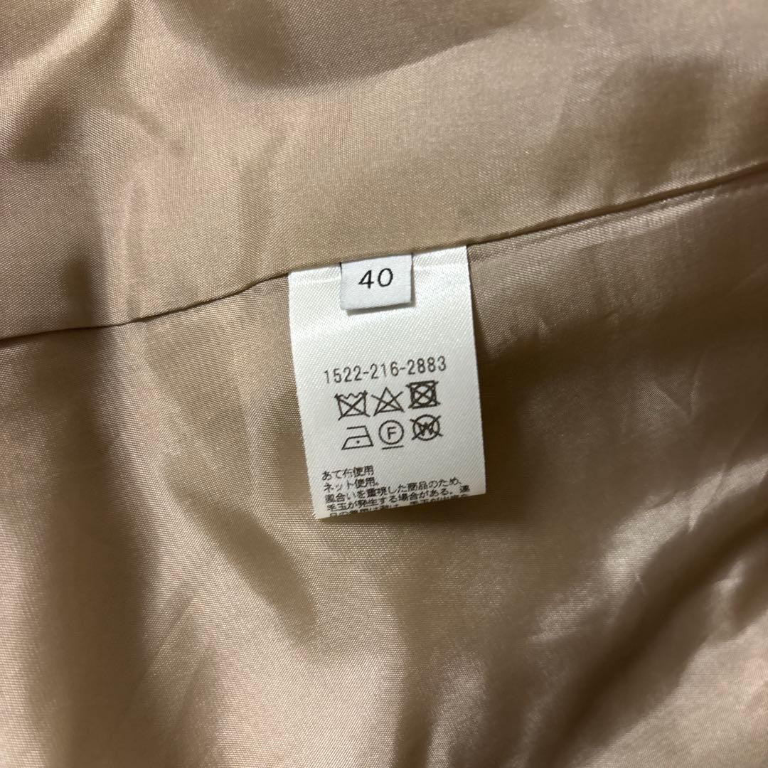 美品　☆ユナイテッドアローズ　ノーカラーセットアップ　パンツスーツ　ストレッチ