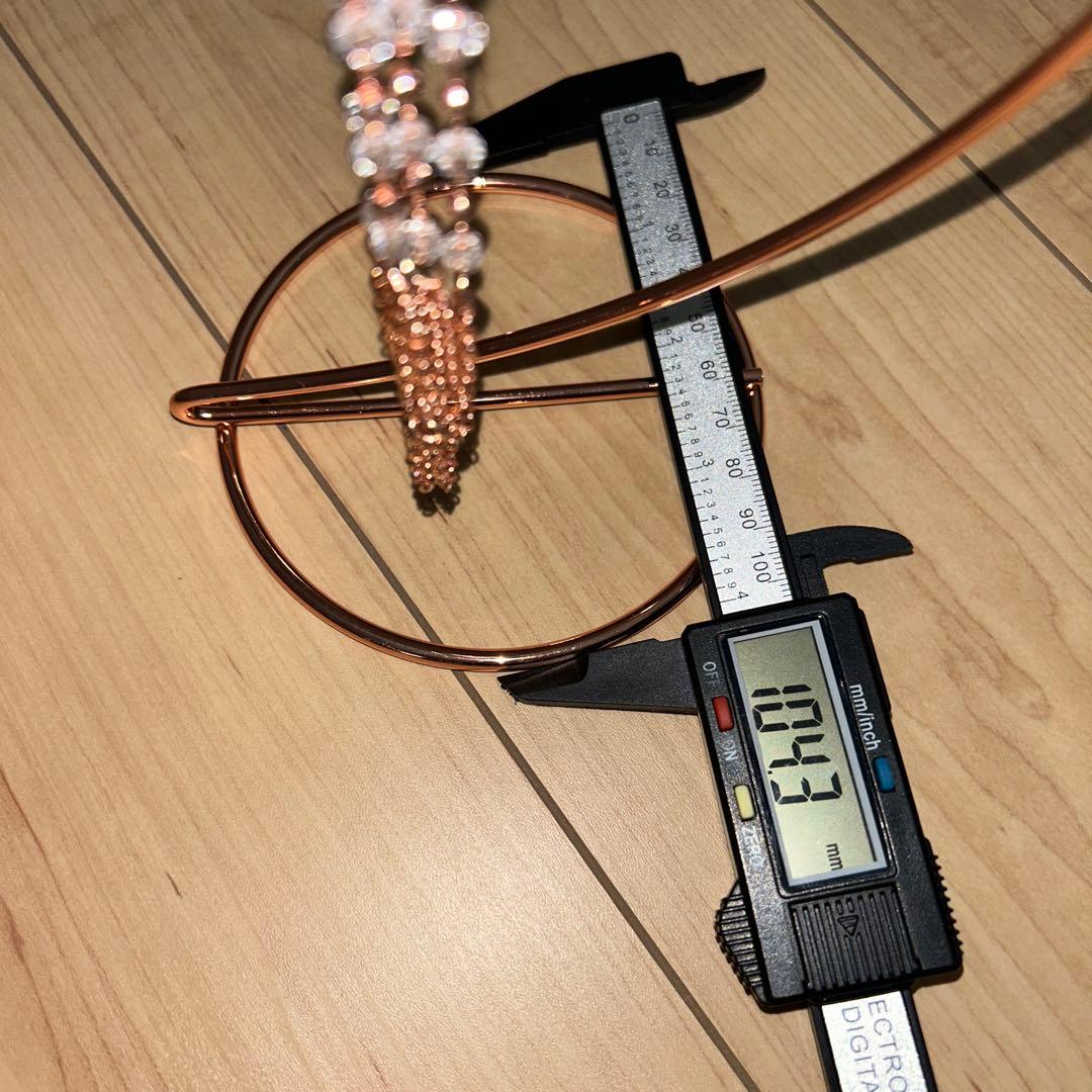 チェーンスフィア台座 ピンクアメジストスフィア セット 天然石 57.8ミリ