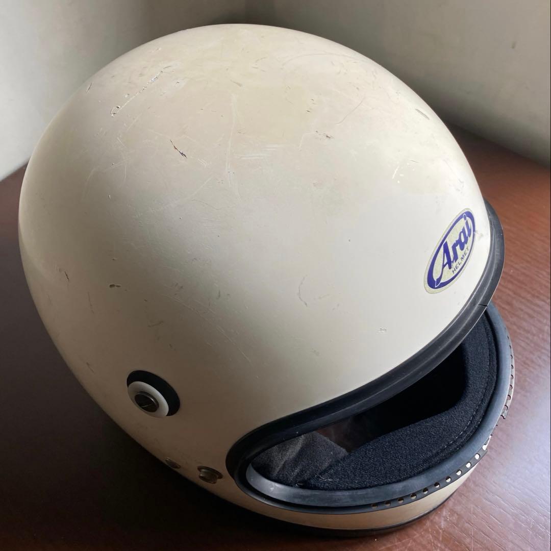 Sシェル！ 目深加工リペア済み ビンテージヘルメット 族ヘル ヒロタケアライ