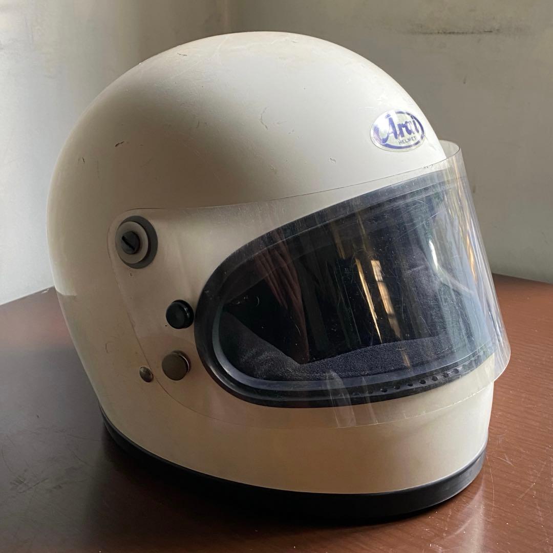 Sシェル！ 目深加工リペア済み ビンテージヘルメット 族ヘル ヒロタケアライ