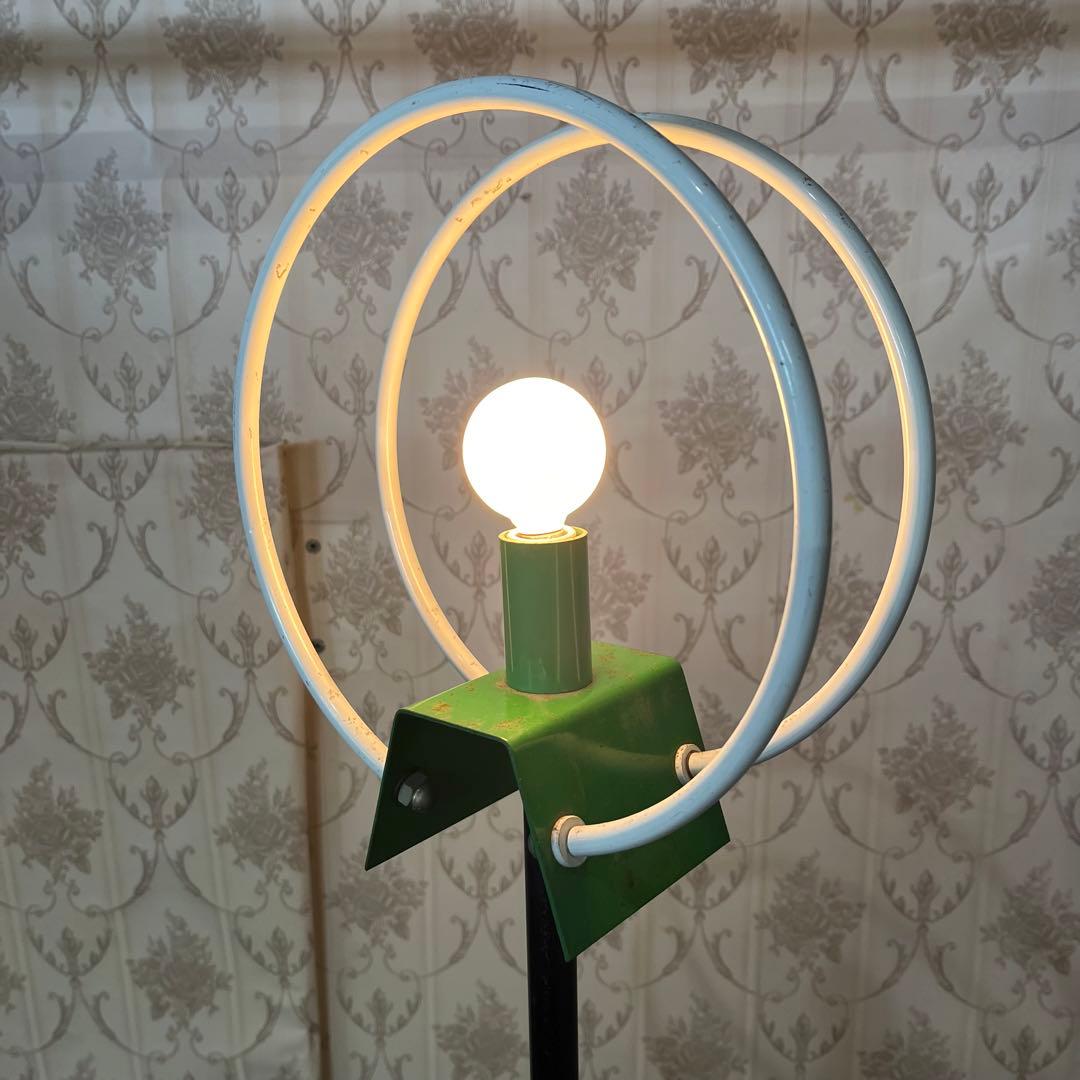 【アンティーク】昭和レトロ 桜井制作所 フロアランプ スタンドライト 古道具