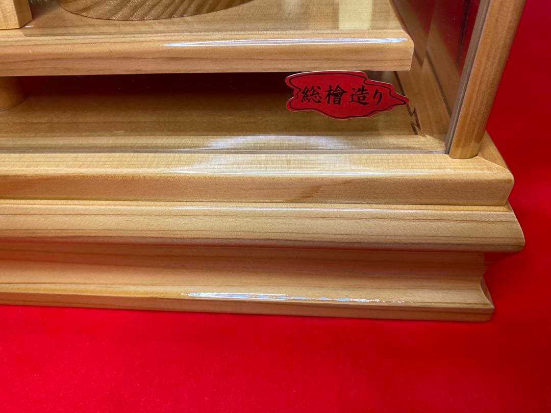 伝統工芸　奇木細工　道翠監修　破魔弓　総檜造りガラスケース