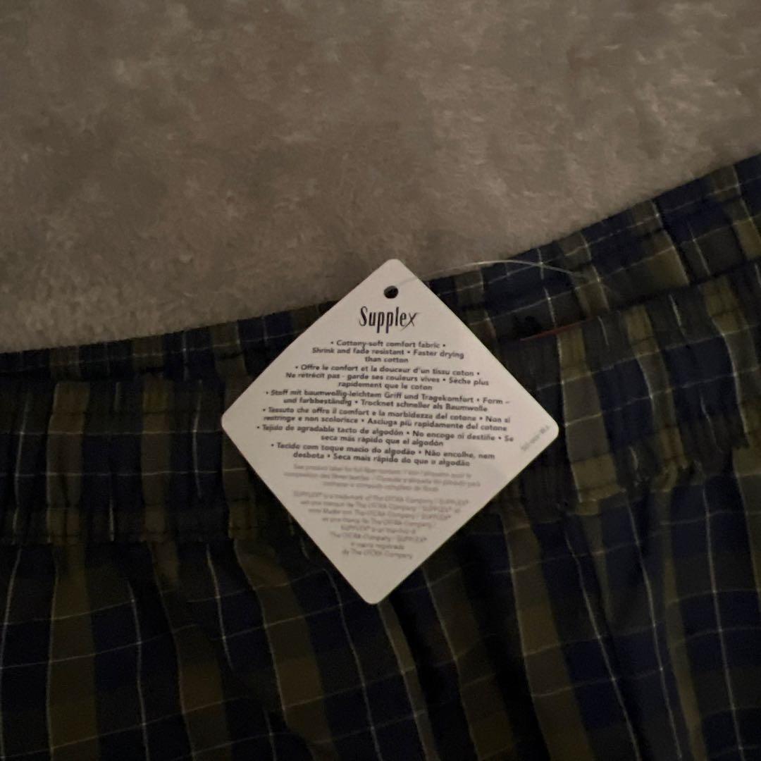 【最終値下】 Supreme Plaid Warm Up Pant \"Navy\"