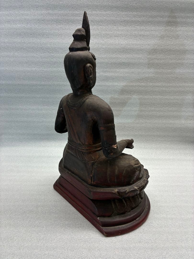 仏像　木彫り　時代物　高さ約41㎝