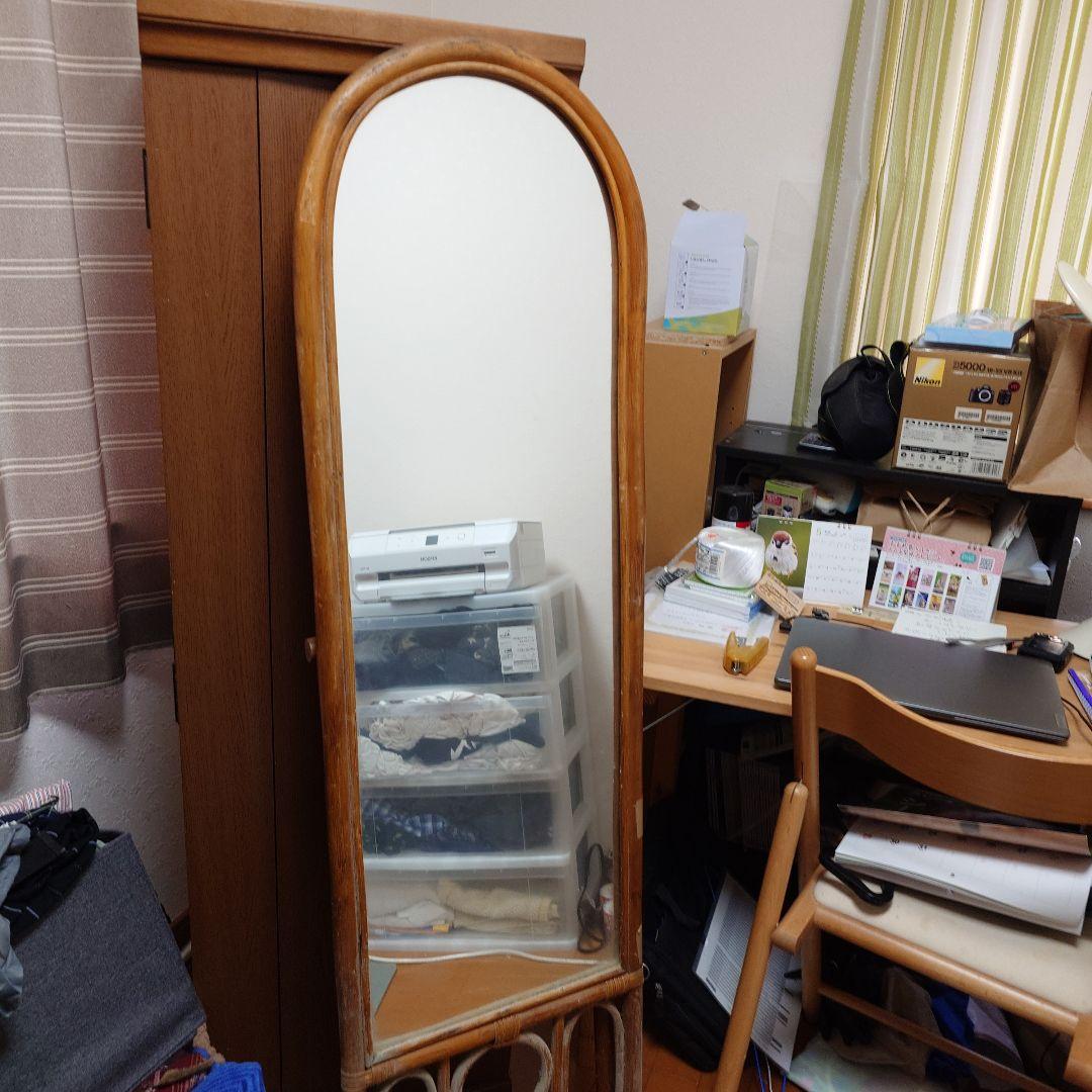 鏡　姿見　立て掛け　アンティーク　ナチュラル　おしゃれ