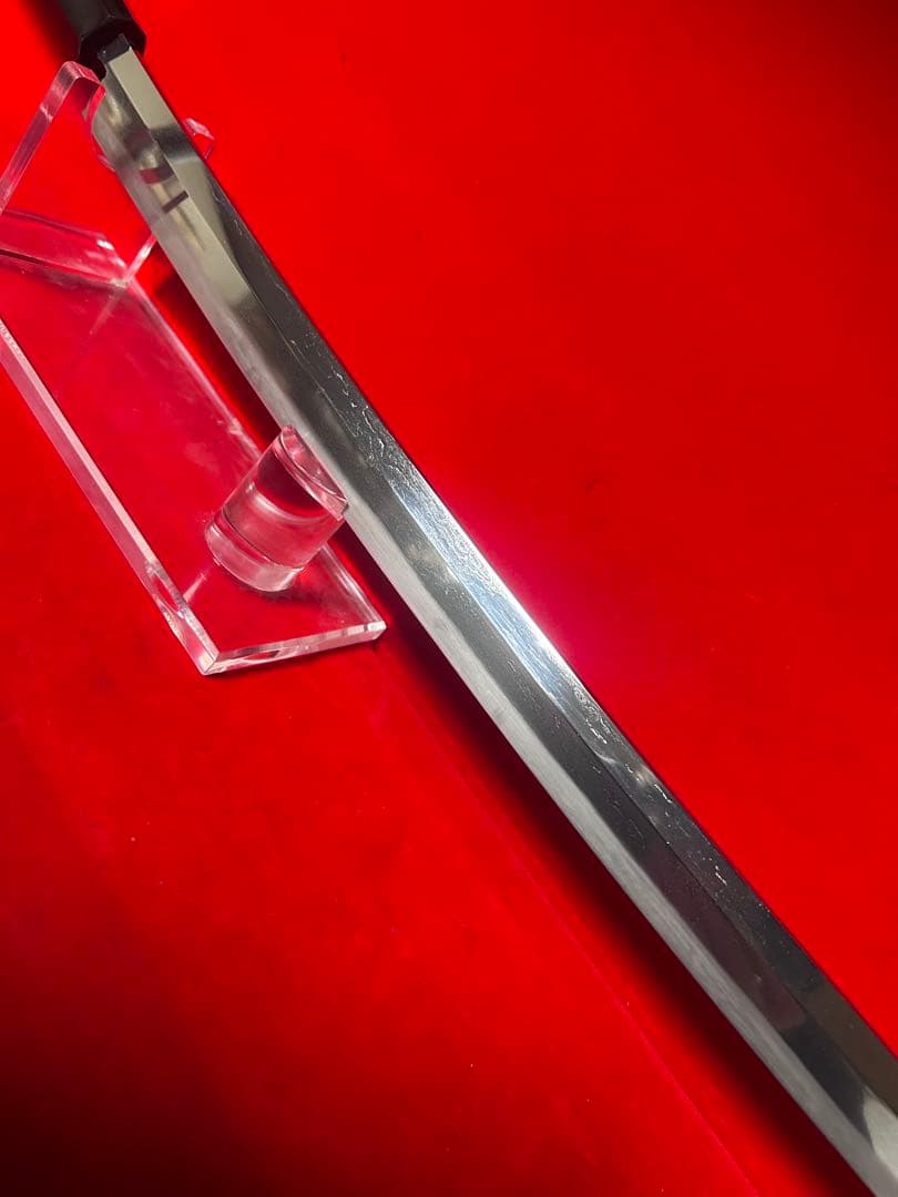 01568 包丁　マグロ包丁　先丸　刃文綺麗　研師仕上げ　切味抜群　未使用品