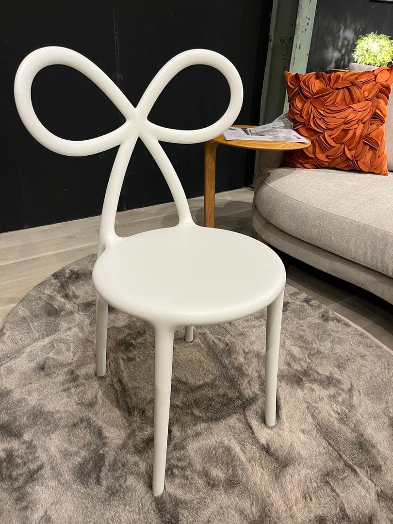 Qeeboo/NIKA ZUPANC リボン チェア[2脚set]　WH・PK色