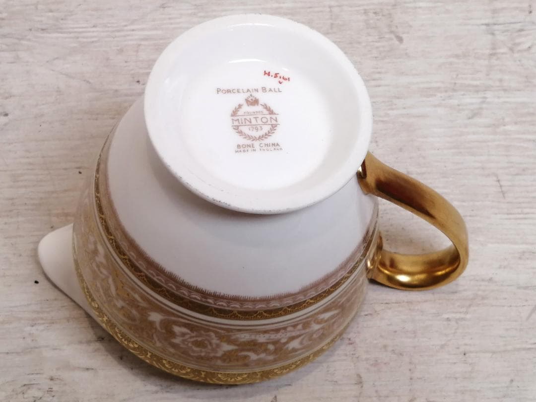 1【最高級】 希少 MINTON ミントン 24金 クリーマー ミルク 英国