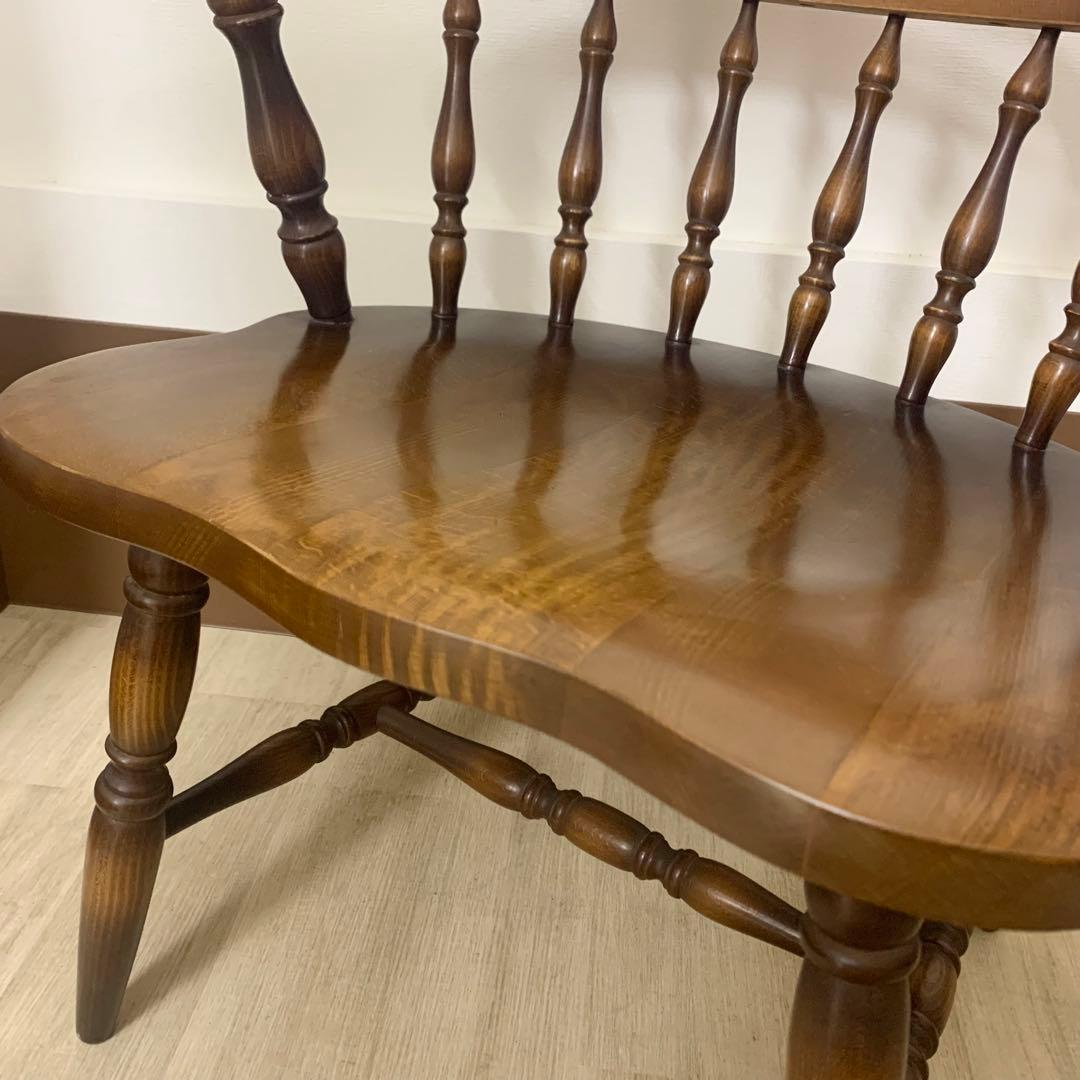 ④HIDA 飛騨産業 キツツキ 穂高 アームチェア ウインザーチェア