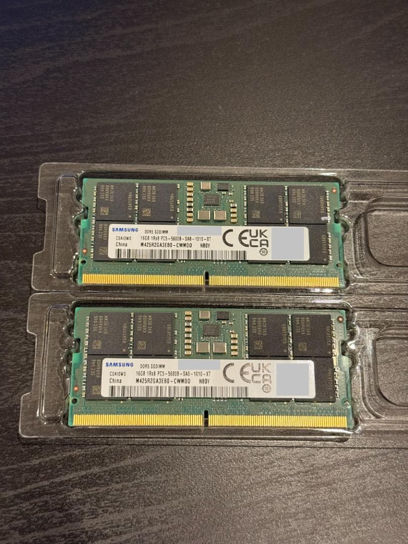 Samsung DDR5-5600 メモリー 16GB 2枚 計32GB
