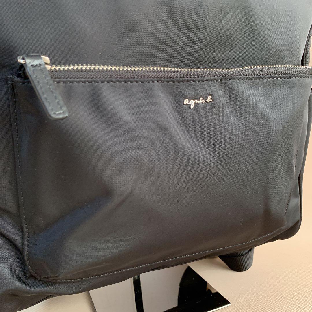 アニエスベー リュック バックパック RAS13-04 黒ナイロン A4可