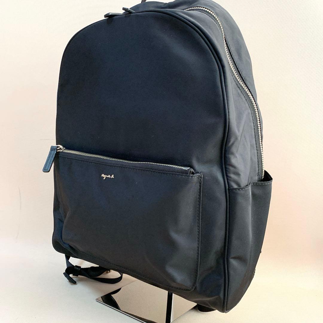 アニエスベー リュック バックパック RAS13-04 黒ナイロン A4可